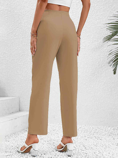 Pantalones largos fruncidos