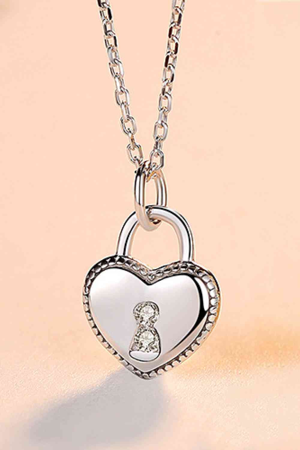 Collier avec pendentif coeur en argent sterling 925