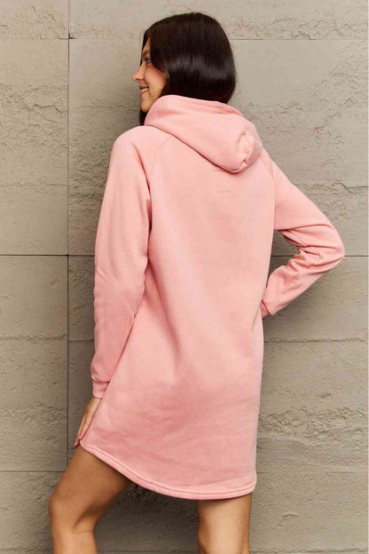 Ninexis Robe à capuche pleine taille avec poche avant et manches raglan