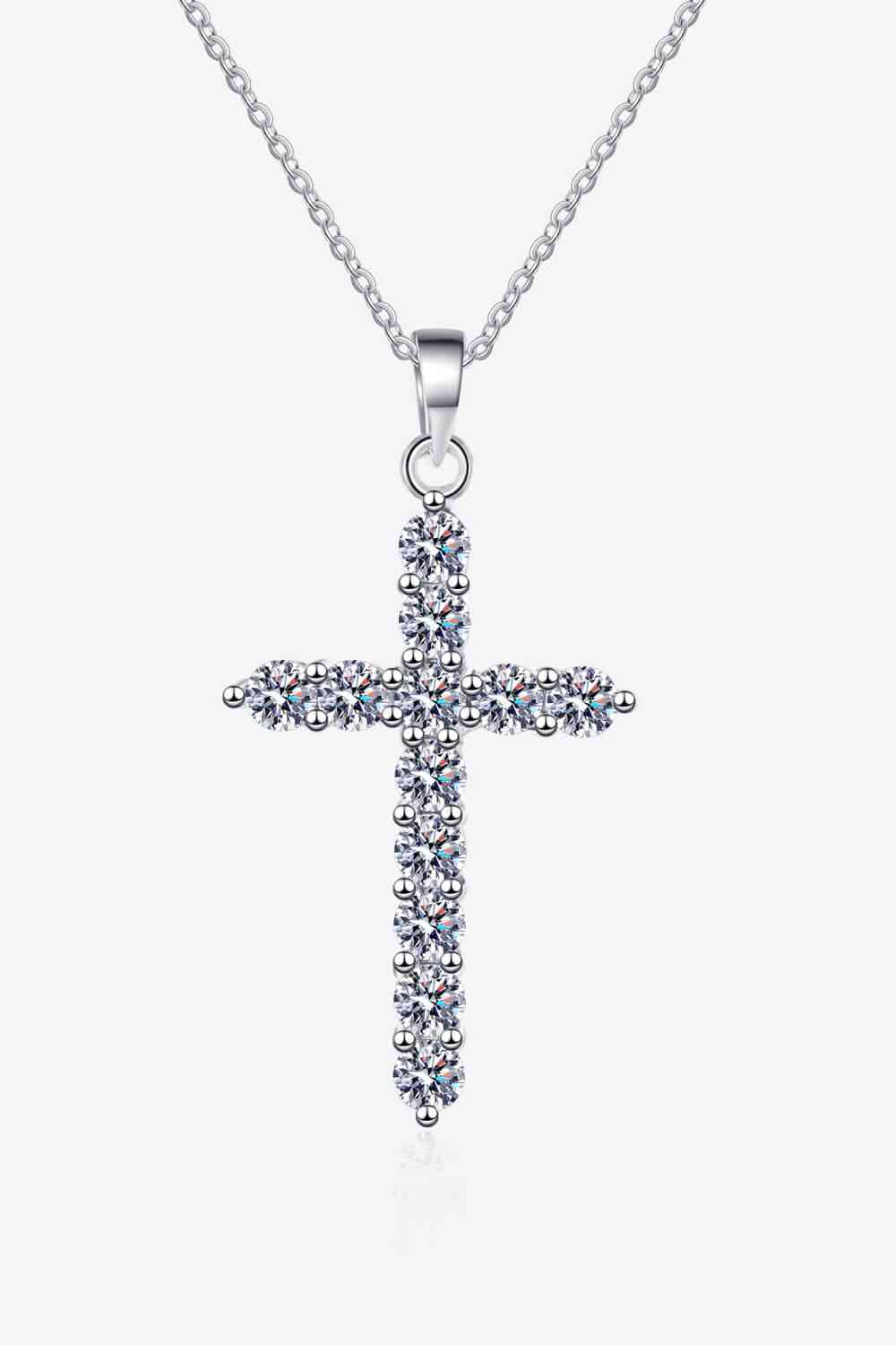 Collier de moissanite en argent sterling 925 adoré