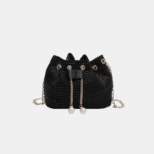 Rhinestone Detail Crossbody Bag