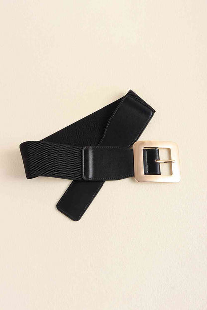 Alloy Buckle PU Leather Belt