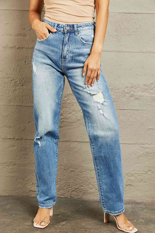 BAYEAS Jean droit taille haute