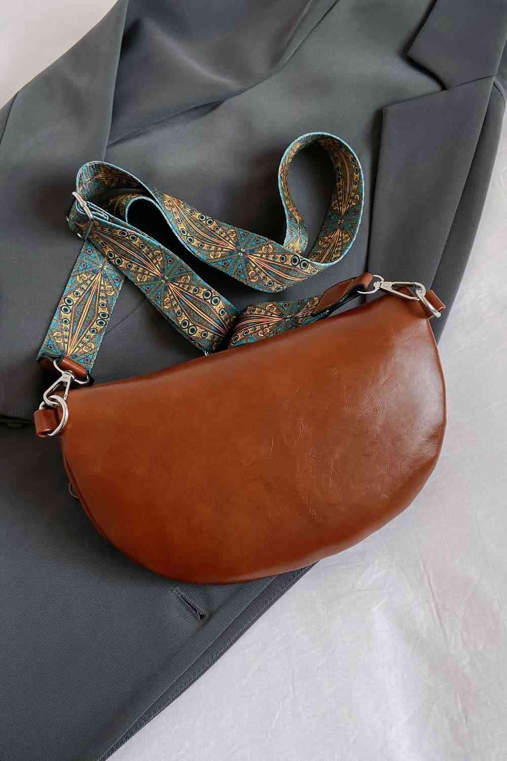 Bolso bandolera de cuero PU