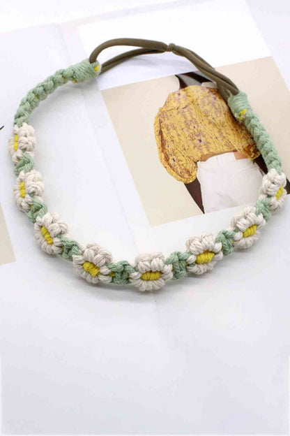 Paquete de 2 diademas de macramé con margaritas de In My Circle, surtido