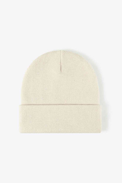 Gorro de punto con puños