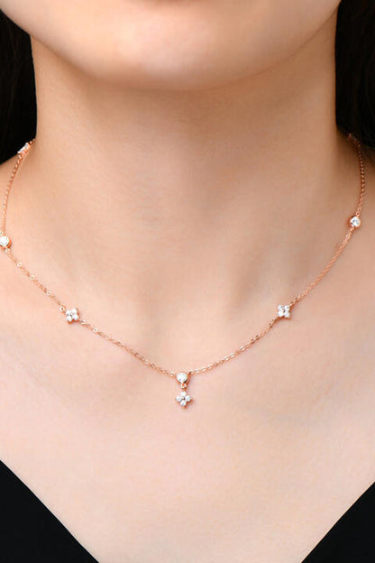 Collier en argent sterling 925 Moissanite