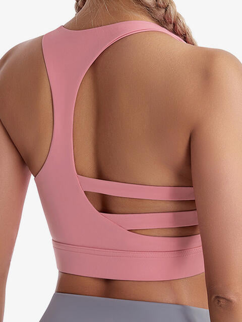 Soutien-gorge de sport à découpes