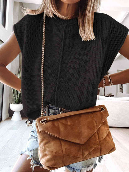 Gilet pull à mancherons