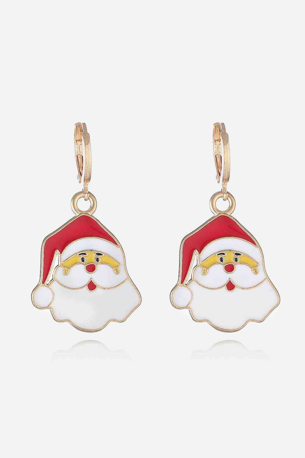 Boucles d'oreilles en alliage sur le thème de Noël