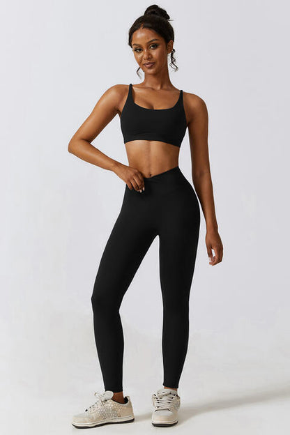 Conjunto de sujetador deportivo y leggings