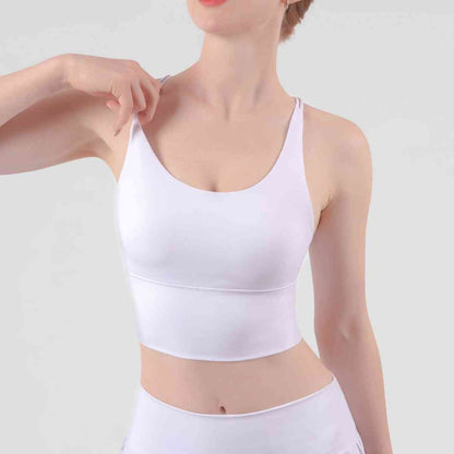 Soutien-gorge de sport croisé