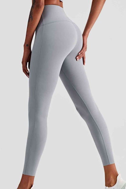 Leggings de yoga de cintura alta sin costuras hasta el tobillo