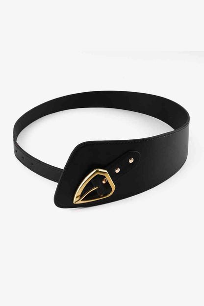 Ceinture irrégulière en cuir PU