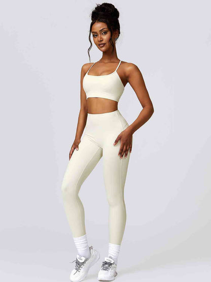 Conjunto de sujetador deportivo y leggings