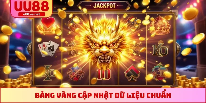 Bảng vàng cập nhật dữ liệu chuẩn